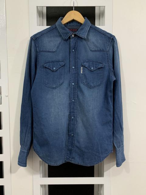 Other Designers Japanese Brand - Blue Blue Japan Western Denim Snap Button