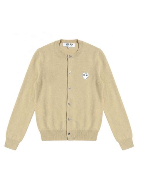 Comme Des Garçons Comme Des Garcons Ladies Heart Logo Crewneck Cardigan