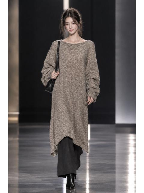 ISSEY MIYAKE Issey Miyake Plantation Oversized Loose-Knit midi dress