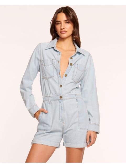 RAMY BROOK Lavinia Relaxed Denim Romper