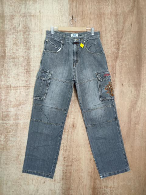 Other Designers Surf Style - Piko denim surf multipocket tactical cargo pants #4114