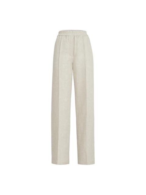 Brunello Cucinelli Brunello Cucinelli Neutrals Trousers - Palazzo Pants Women