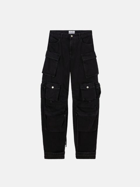 THE ATTICO ''FERN'' BLACK LONG PANTS