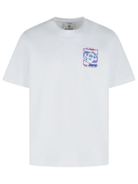 CASABLANCA Casablanca 'Heat Map' White Cotton T-Shirt Men