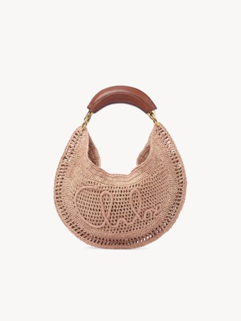 Chloé SUMMER BANANA HOBO BAG IN RAFFIA