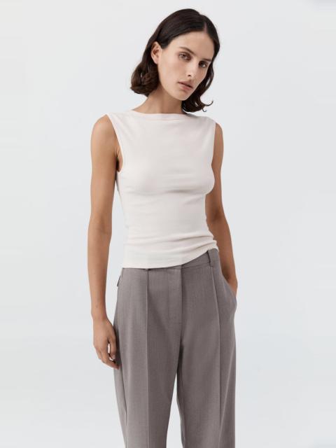 ST. AGNI Organic Cotton Ballerina Top - Shell Pink