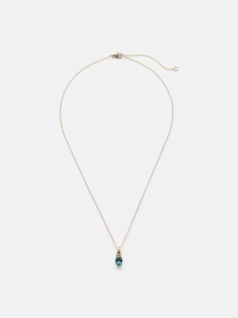 STONE AND STRAND Serenity 14kt gold charm necklace with spinel