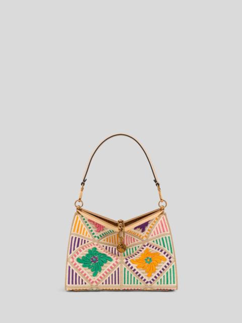 Etro MEDIUM VELA BAG WITH ALL-OVER FLORAL EMBROIDERY