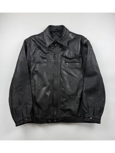 BALENCIAGA Vintage Balenciaga Zip Up Leather Jacket
