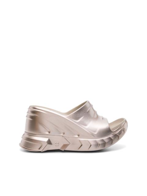 Givenchy Marshmallow 110mm wedge flip flops