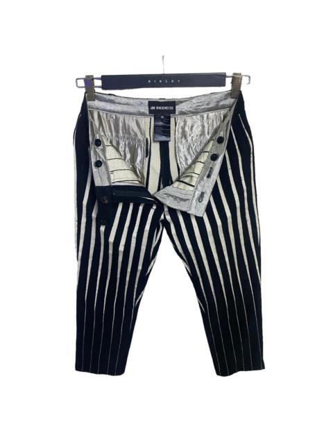 Ann Demeulemeester Striped Wool Jacquard Pants