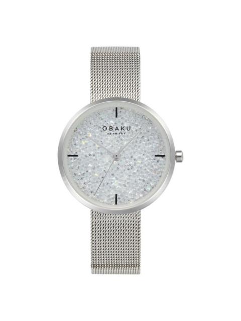 Other Designers Obaku Glimmer Quartz White Dial Ladies Watch V289LHCWMC