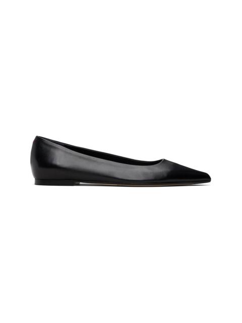 Aeyde Black Cassy Pointed-Toe Flats