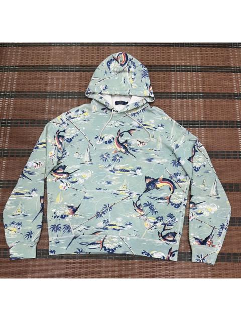 Other Designers Denim & Supply Ralph Lauren - Polo Ralph Lauren Green Merlin All Over Print Hoodie