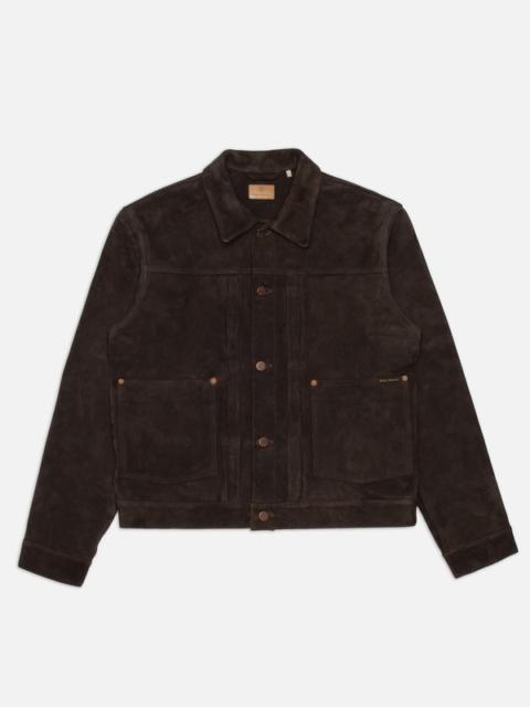 Nudie Jeans Dante II Suede Jacket Dark Brown