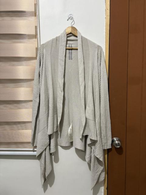 Rick Owens RICK OWENS OPEN FRONT DRAPED DETAIL WRAP STYLE CARDIGAN