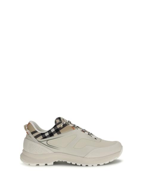 Burberry Burberry Men Check And Mesh Discover Sneakers