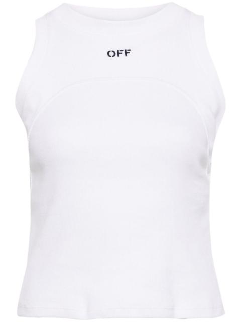 Off-White RIBBED TOP