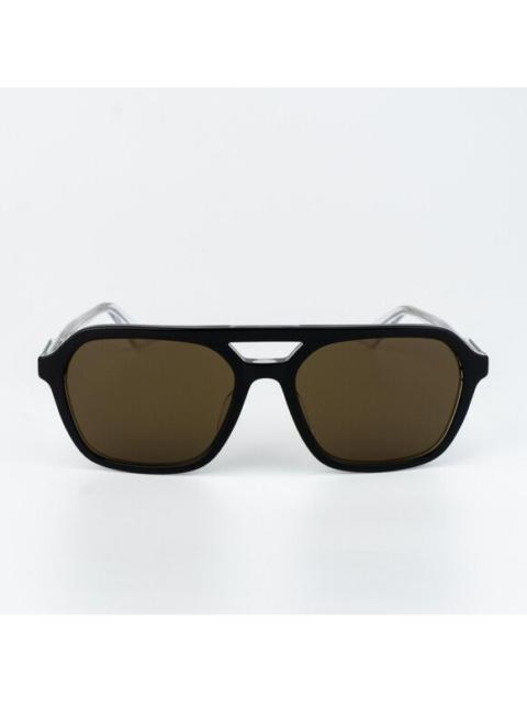 GUCCI Gucci Women Sunglasses Black Brown Pilot GG1823SA 003 NEW AUTHENTIC