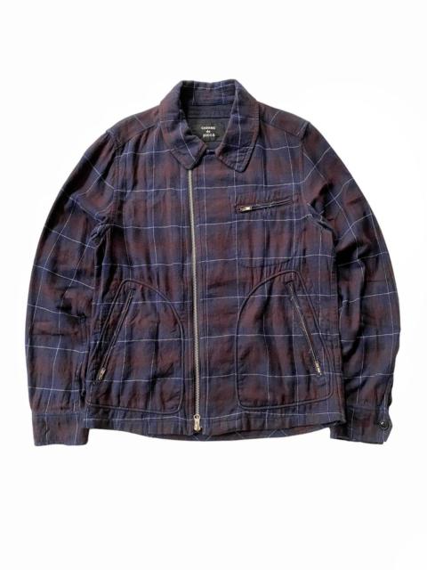 Other Designers Issey Miyake - CABANE de ZUCCa Double Rider D Pocket Flannel Jacket