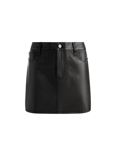 Alice + Olivia JOSS LEATHER MINI SKIRT