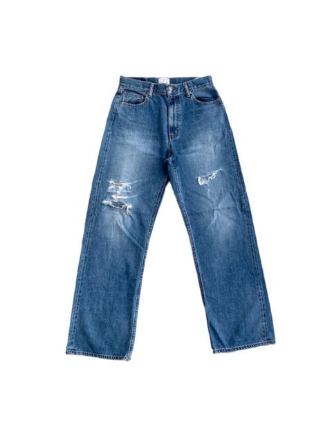 Other Designers Designer - Ungrid Selvedge Distressed High Waisted Denim