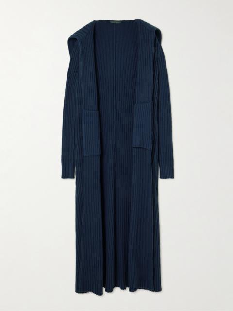 BALENCIAGA Ribbed-knit Robe