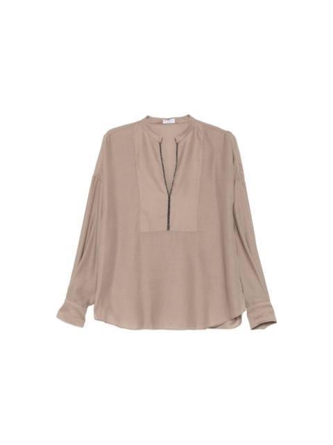 Brunello Cucinelli V-necked Blouse