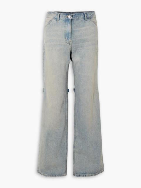 courrèges Sailor mid-rise wide-leg jeans