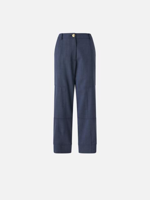 PINKO TEXTURED WOOL BALLOON TROUSERS