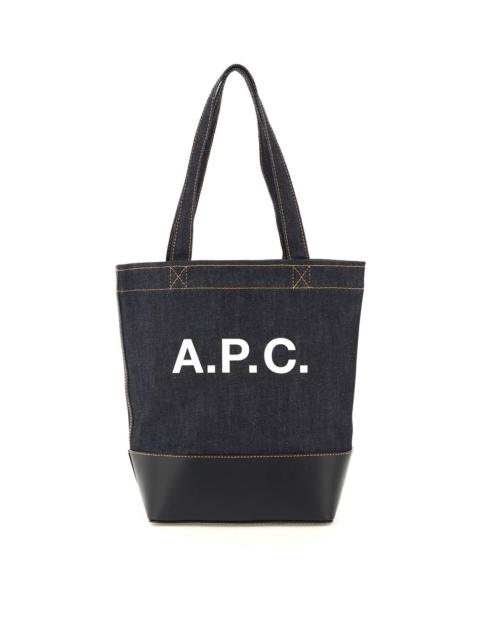 A.P.C. Axel Small Denim Tote Bag