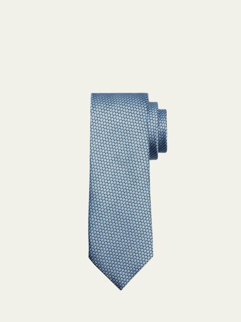 ZEGNA Men's Micro-Woven Silk Jacquard Tie