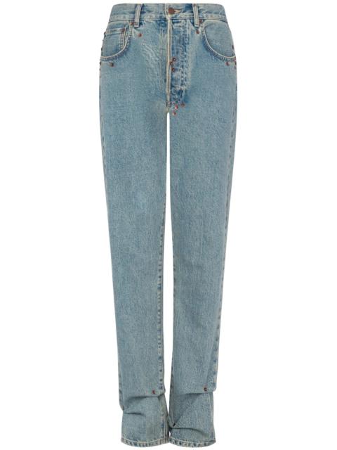 Moschino High-waisted Straight-leg Jeans