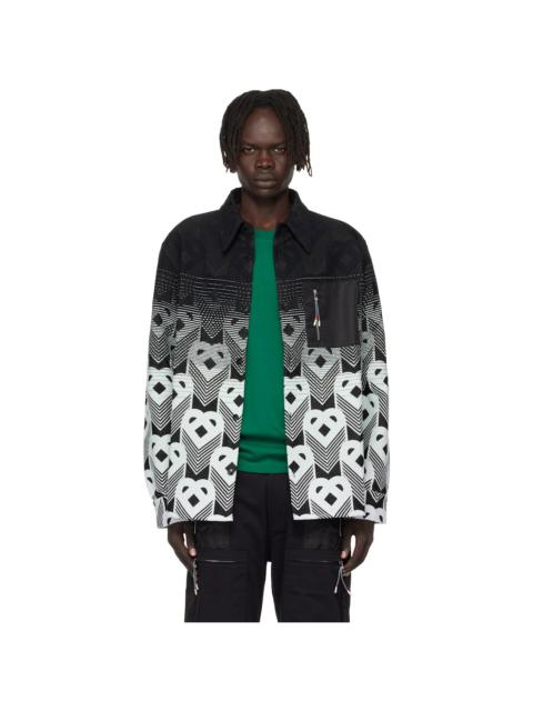 CASABLANCA Black & Green Gradient Monogram Jacket