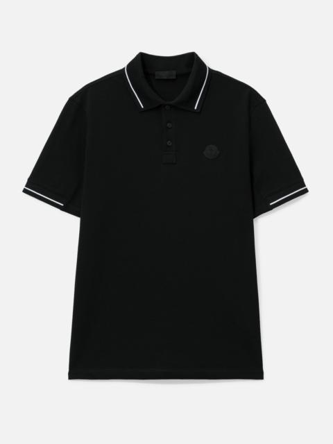 Moncler LOGO PATCH COTTON POLO SHIRT