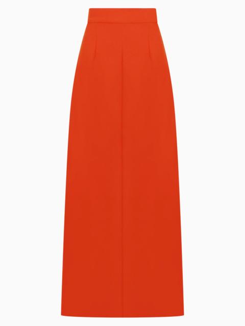 Plan C LONG LINE MAXI SKIRT | LOBSTER ORANGE