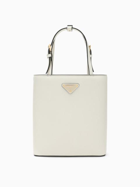 Prada White Leather Handbag Women