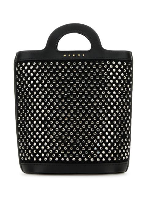 Marni Embellished mesh nano Tropicalia handbag