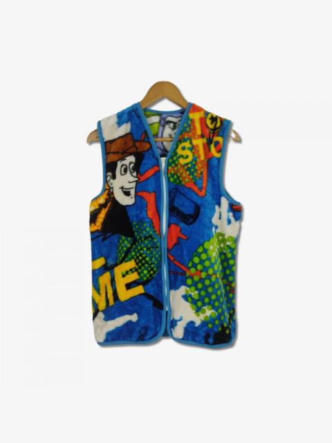 Other Designers Cartoon Network - Vintage Disney Pixar Toy Story Movie Fleece Vest Jacket
