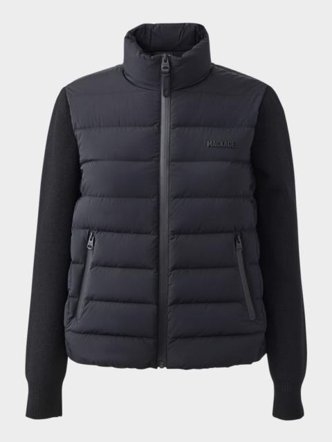 MACKAGE Oceane-City Light Down Mixed-Media Jacket