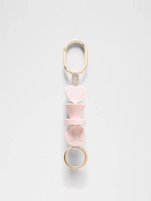 lululemon Silicone Beaded Keychain