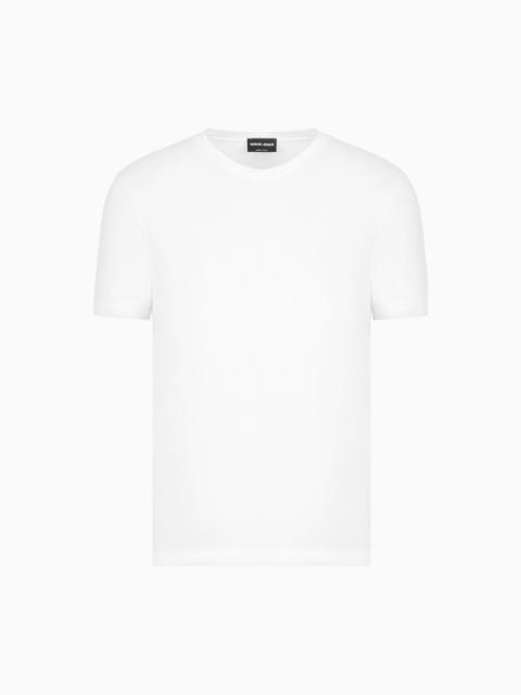 GIORGIO ARMANI V-neck T-shirt Icon in stretch viscose jersey
