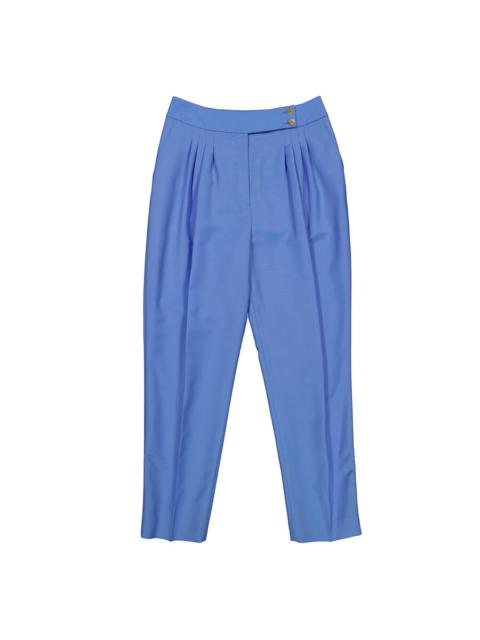 Burberry Burberry Vivid Cobalt Mohair Wool Pleated Pants