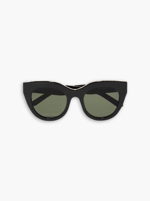 Le Specs Air Heart cat-eye acetate and gold-tone sunglasses