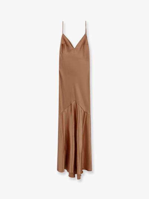 ELISABETTA FRANCHI Elisabetta Franchi Daily Satin Long Dress Pink