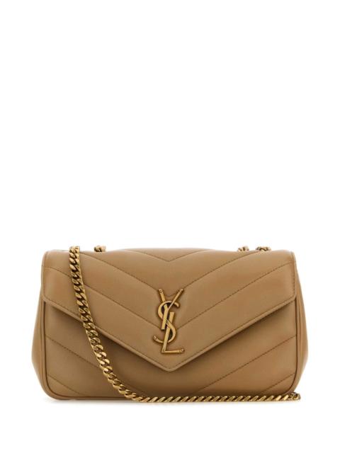 SAINT LAURENT Saint Laurent Women Camel Leather Small Loulou Shoulder Bag