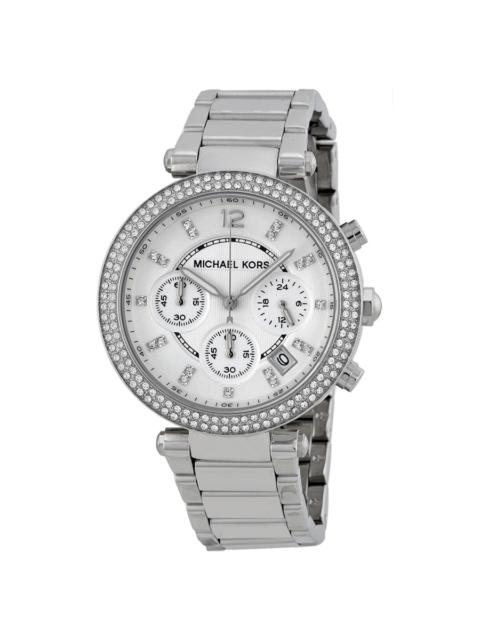 MICHAEL KORS Michael Kors Parker Chronograph Silver Dial Ladies Watch MK5353