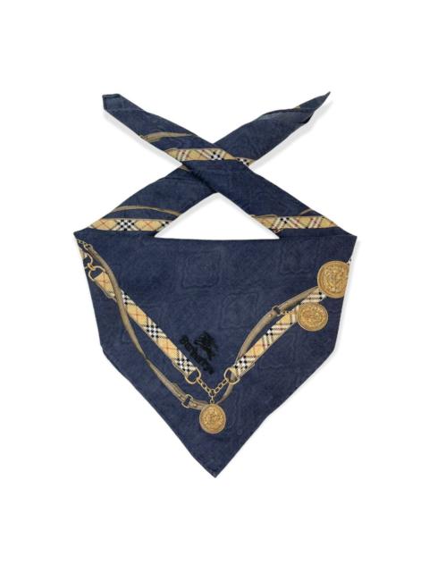 Other Designers Vintage Burberry Bandana Neckerchief Handkerchief Novacheck