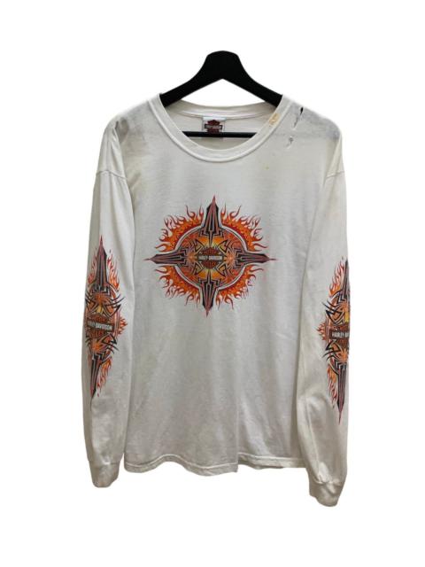 Other Designers Distressed HARLEY DAVIDSON Flame Vintage