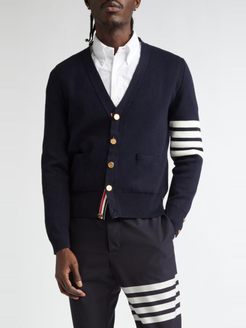 Thom Browne Thom Browne 4-Bar Milano Knit Cardigan in Navy at Nordstrom